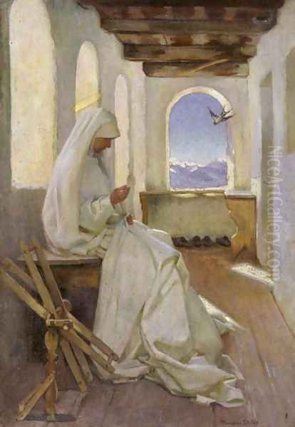 Saint Elizabeth Working for the Poor, c.1920 Oil Painting by Marianne Preindelsberger Stokes