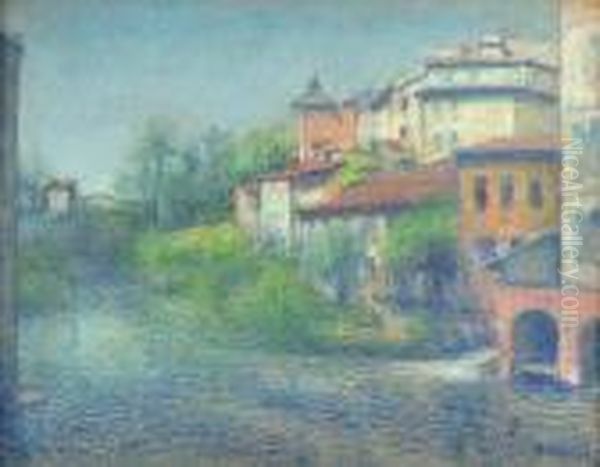 Le Beal A Toulouse Oil Painting by Achille Lauge