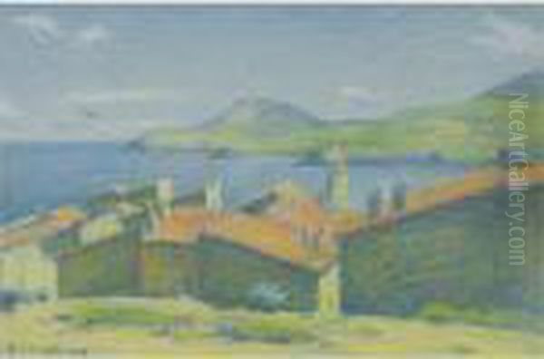 Collioure Oil Painting by Achille Lauge