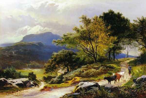 Near Llyn Crafnant Oil Painting by Sidney Richard Percy