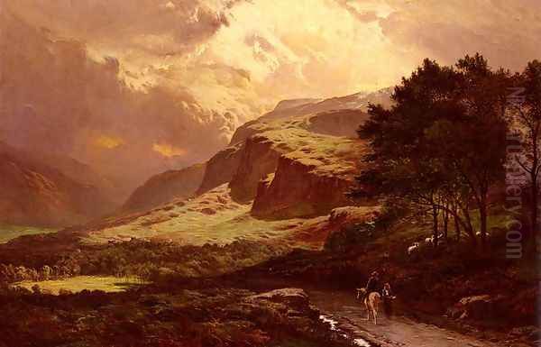 Langdale, Westmorland Oil Painting by Sidney Richard Percy