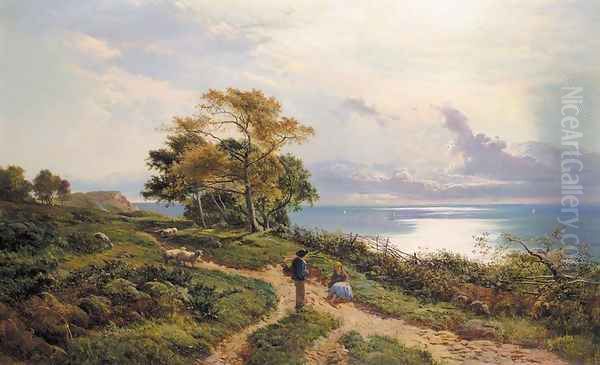 Overlooking the Bay Oil Painting by Sidney Richard Percy