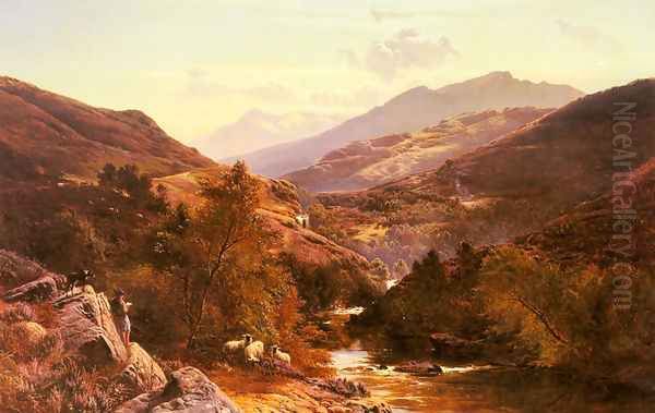 Glen Falock, Dunbartonshire Oil Painting by Sidney Richard Percy