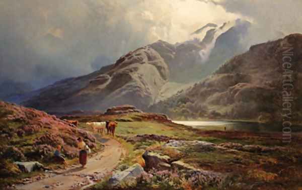 Blea Tarn, Westmorland Oil Painting by Sidney Richard Percy