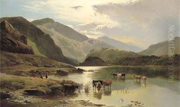 On the Mawddach, North Wales Oil Painting by Sidney Richard Percy