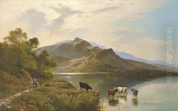 Down to the Lake Oil Painting by Sidney Richard Percy