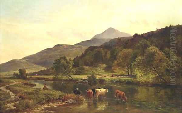 Moel Siabod from Capel Curig, North Wales Oil Painting by Sidney Richard Percy