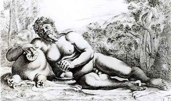 Silenus, c.1653 Oil Painting by Francois Perrier