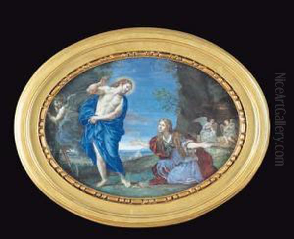 Noli Me Tangere Oil Painting by Cirlce Of Filippo Lauri