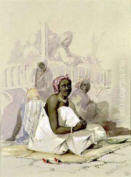 The Slave Market Oil Painting by Amadeo Preziosi