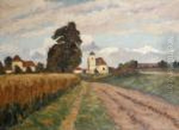 La Moisson Oil Painting by Louis Alphonse Abel Lauvray