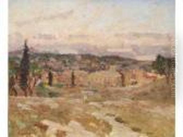 Abbaye Du Val Debenediction Oil Painting by Louis Alphonse Abel Lauvray