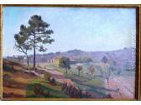 Paysage De Provence Oil Painting by Louis Alphonse Abel Lauvray