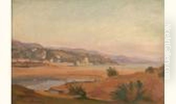 Paysage Oil Painting by Louis Alphonse Abel Lauvray