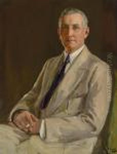 Portrait Of Herbert Farrell Oil Painting by John Lavery