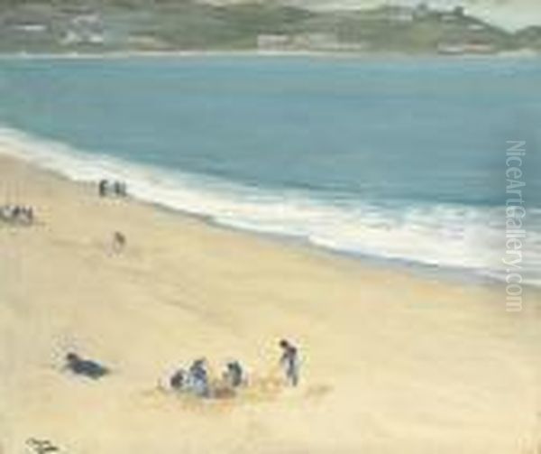 The Sands Oil Painting by John Lavery