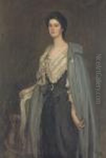 Miss Cicely Frances Wedgwood Oil Painting by John Lavery