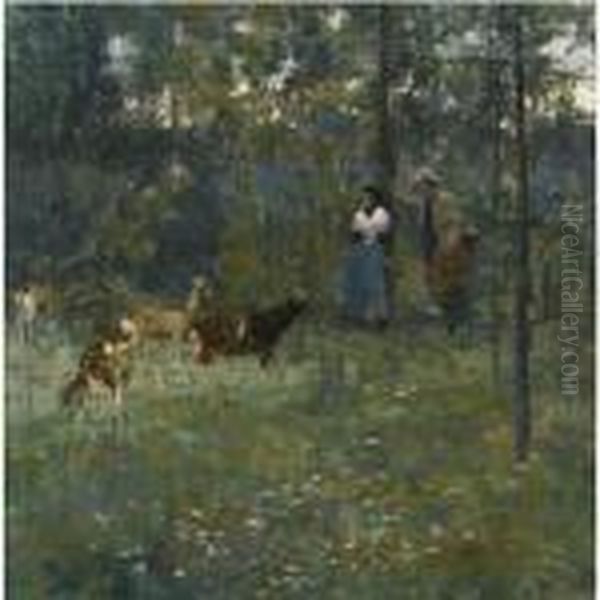 A Stranger Oil Painting by John Lavery