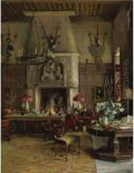 The Gothic Room, 901 Fifth Avenue Oil Painting by John Lavery