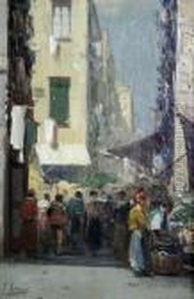 The Market, Tangiers Oil Painting by John Lavery