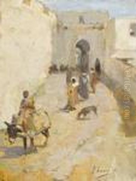 North African Gate Oil Painting by John Lavery