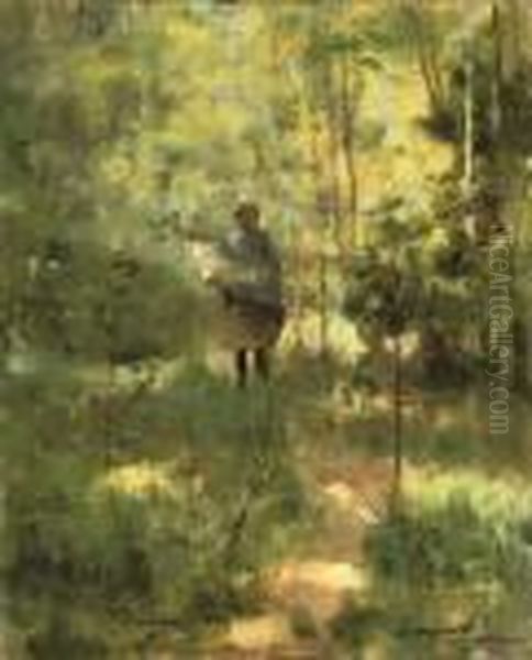 An Impression Dans La Sous-bois Oil Painting by John Lavery