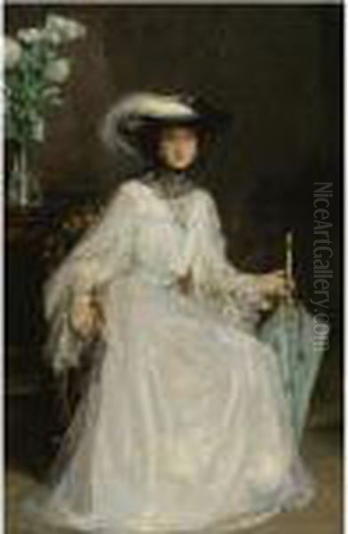 Lady Evelyn Farquhar Oil Painting by John Lavery