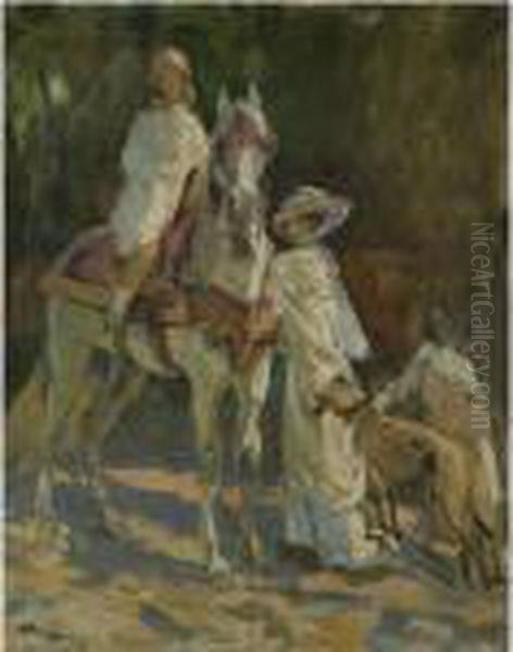 Sketch For 'in Morocco' Oil Painting by John Lavery