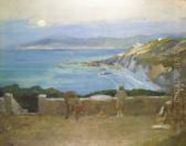 The Rising Moon, Tangier Bay Oil Painting by John Lavery