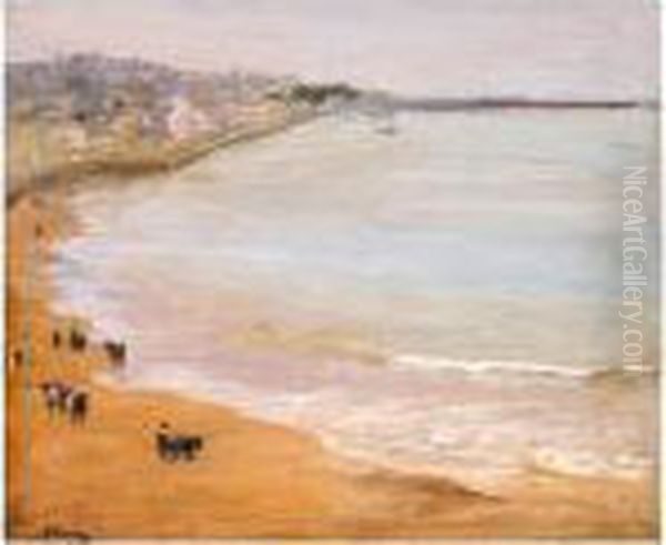 The Harbour, Tangier Oil Painting by John Lavery