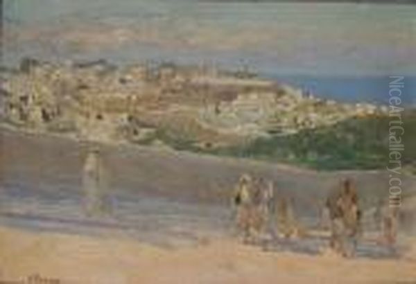 On The Fez Road, Tangiers Oil Painting by John Lavery