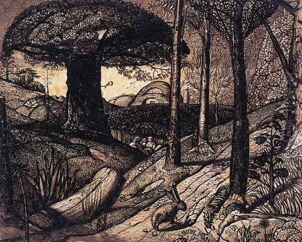 Early Morning 1825 Oil Painting by Samuel Palmer