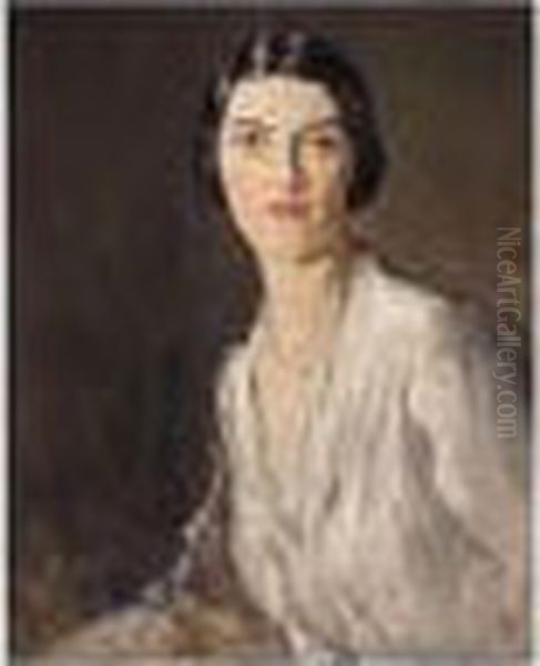 Portrait Of Katherine Fitz Gerald Oil Painting by John Lavery