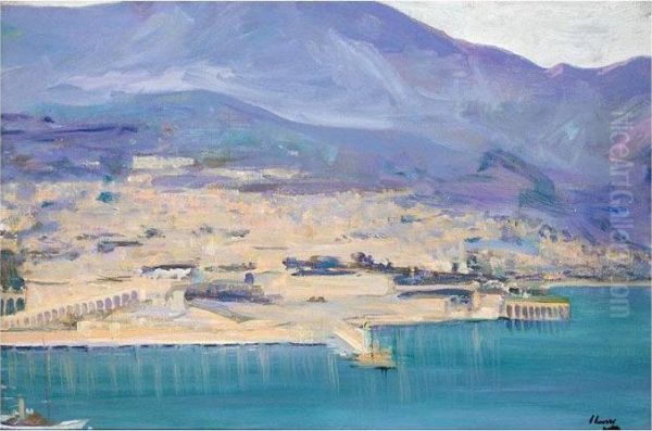 Monte Carlo - Twilight Oil Painting by John Lavery