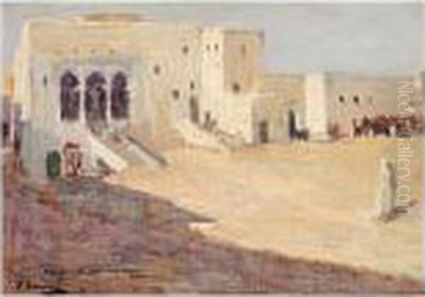 The Palace And The Prison, Tangier Oil Painting by John Lavery