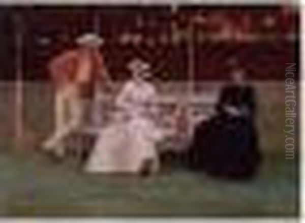 The Tennis Match Oil Painting by John Lavery