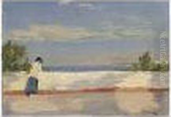 Hazel In Tangier Oil Painting by John Lavery