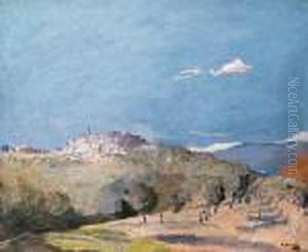 Mougins, Alpes Maritimes Oil Painting by John Lavery