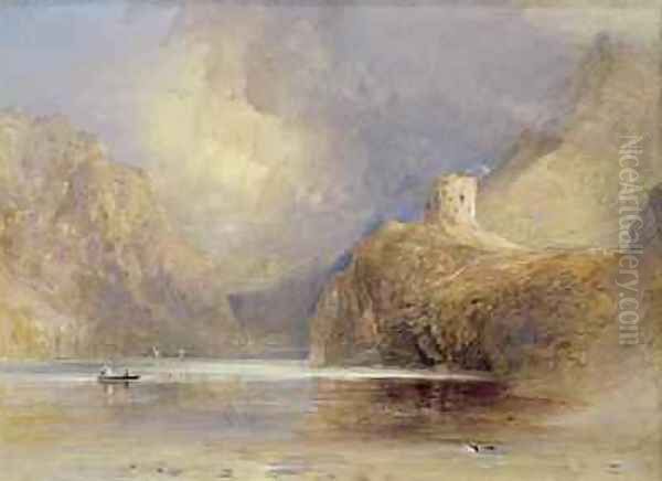 Dolbadern Castle, Llanberis, North Wales Oil Painting by Samuel Palmer