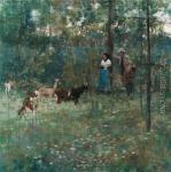 A Stranger Oil Painting by John Lavery