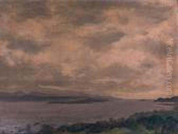 Where The Kenmare River Joins The Sea Oil Painting by John Lavery