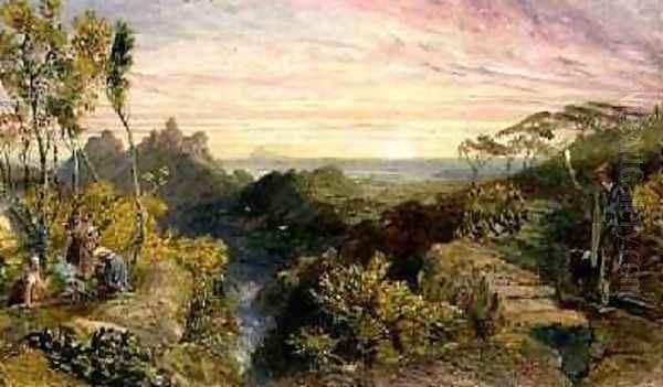 A Letter from India, 1859 Oil Painting by Samuel Palmer