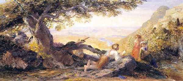 A Poet Oil Painting by Samuel Palmer