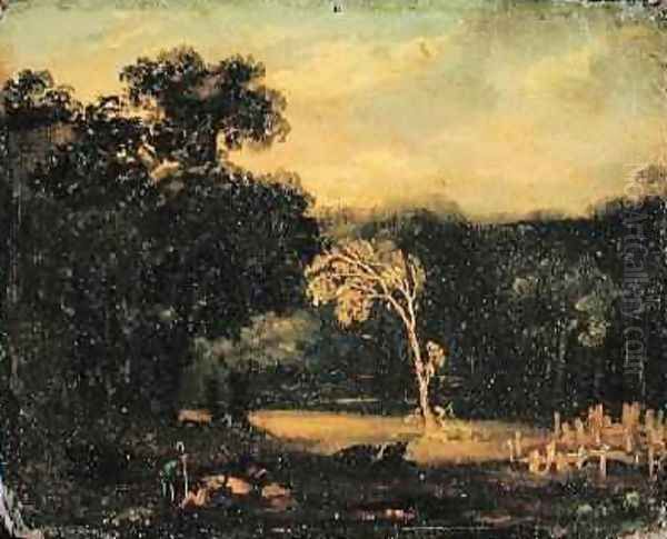 Sketch from Nature in Sion Park, 1819 Oil Painting by Samuel Palmer