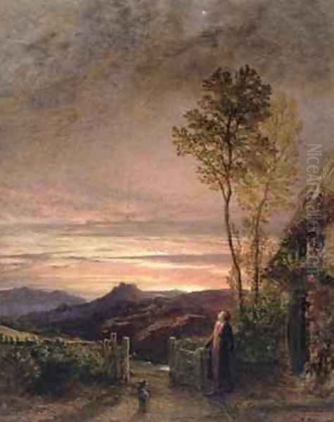 The Rising of the Skylark Oil Painting by Samuel Palmer