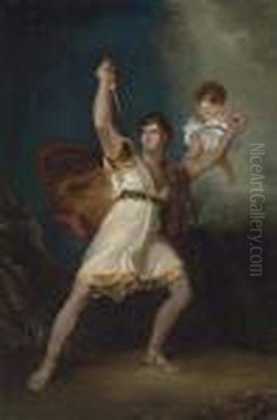 Portrait Of John Philip Kemble (1757-1823) As Rolla In Sheridan's Pizarro Oil Painting by Sir Thomas Lawrence