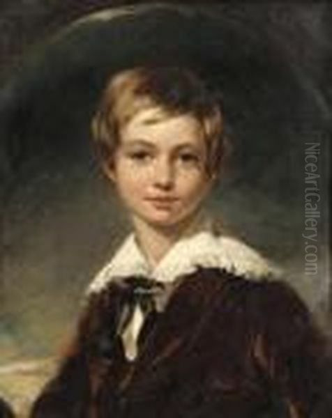 Portrait Of A Young Lord, 
Thought To Beanthony, 
7th Earl Of Shaftesbury Oil Painting by Sir Thomas Lawrence