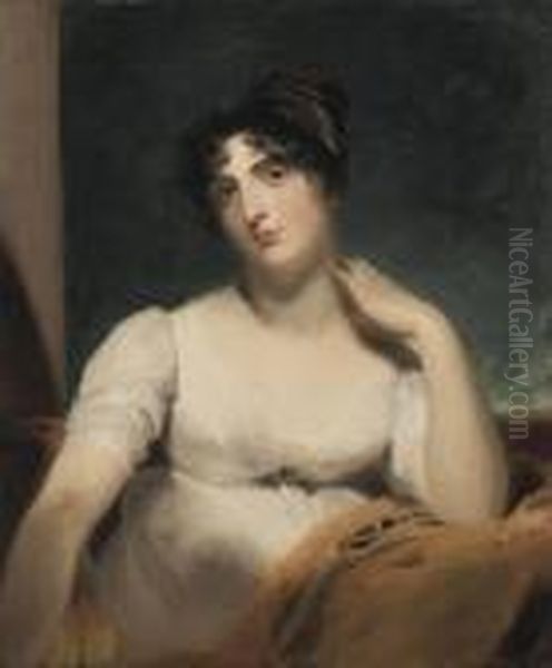 Portrait Of Mrs Henry Ker-seymer Oil Painting by Sir Thomas Lawrence