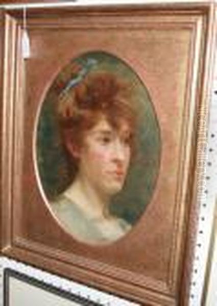 Oval Portrait Of Misslansdowne Oil Painting by Sir Thomas Lawrence