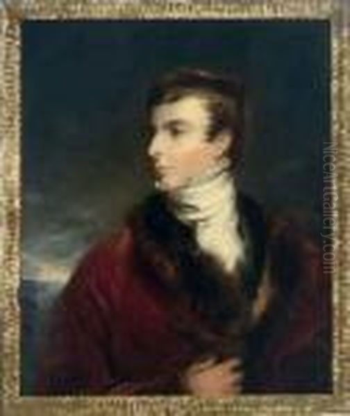 Portrait Of John Arthur Douglas Bloomfield, 2nd Baron Bloomfield(1802-1879) Oil Painting by Sir Thomas Lawrence